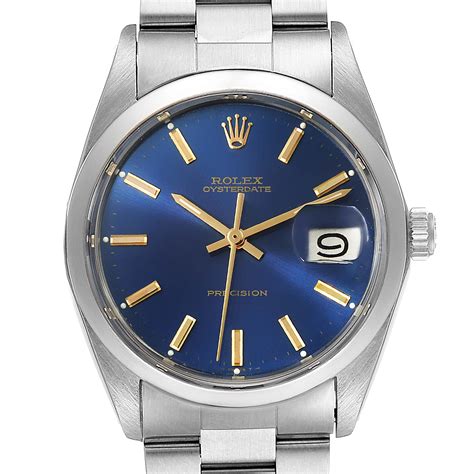 rolex precision blue dial